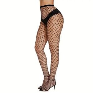 Black fishnet stockings lingerie hosiery sexy accessory